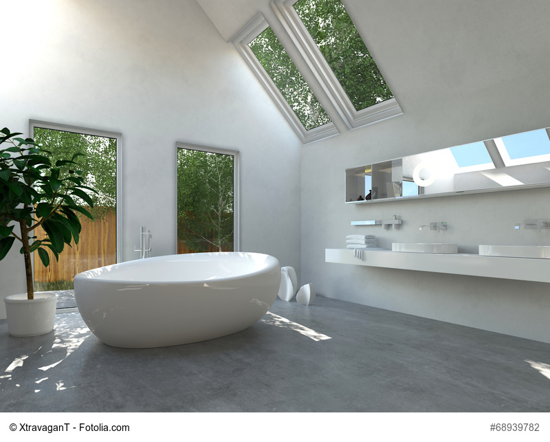 Freistehende Badewanne Foto: XtravagnT - Fotolia.com