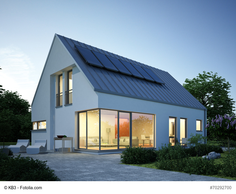 Ein Plusenergie-Fertighaus bietet ein modernes und energieeffizientes Zuhause Foto: © KB3 - Fotolia.com