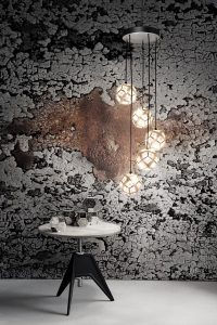 Tom Dixon; Etch Mini Chandelier Soft Silver © imm cologne