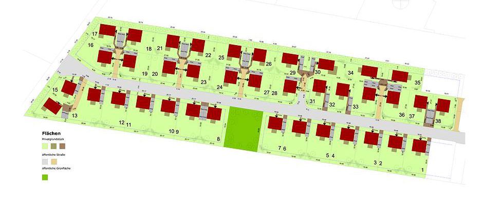 Im neuen Quartier „Zur alten Mühle“ errichtet HELMA 38 frei geplante Einfamilienhäuser auf Grundstücken zwischen 507 und 750 Quadratmetern. Grafik: HELMA Wohnungsbau GmbH Im neuen Quartier „Zur alten Mühle“ errichtet HELMA 38 frei geplante Einfamilienhäuser auf Grundstücken zwischen 507 und 750 Quadratmetern. Grafik: HELMA Wohnungsbau GmbH