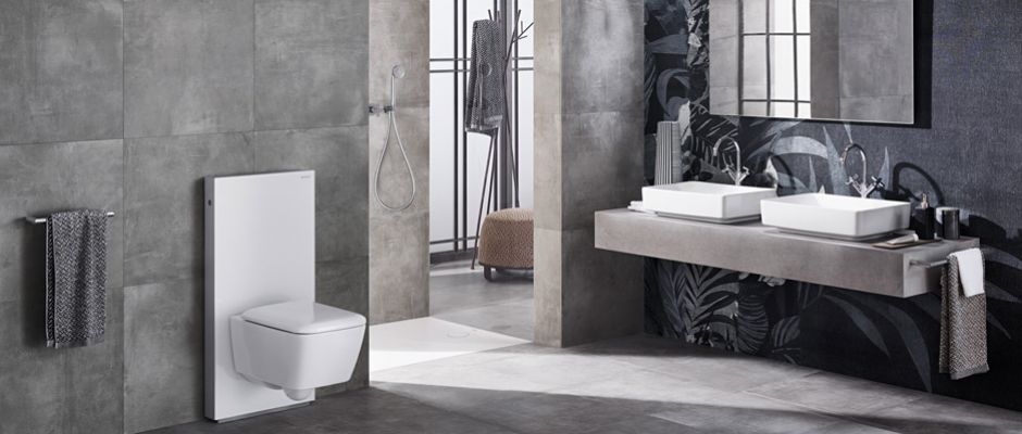 Individuelle Waschplätze Mit Aufsatzwaschtischen lassen sich individuelle Waschplätze gestalten, die den Look der klassischen Waschschüssel hochmodern und komfortabel interpretieren. Foto: djd/Geberit