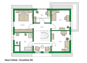 Auf der Südseite des Hauses befindet sich eine großzügige Terrasse. Dank eines Anbaus wirkt der Wohnbereich wie eine Lounge mit Wintergarten. Funktional wurde die Küche zum Ess-Bereich offengehalten; lediglich eine Kochinsel mit Esstresen trennt optisch die Bereiche.