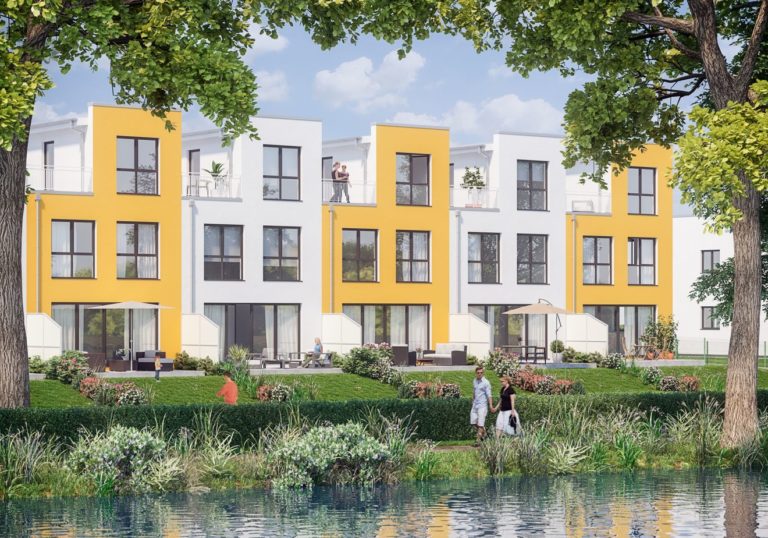 Oranienburg First Home baut exklusive Townhouses mit Wasserblick