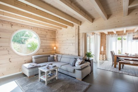 Wohnbereich - Haus Lindau von Fullwood Wohnblockhaus Foto: © uwe weiser / FULLWOOD Wohnblockhaus