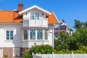 Weißes Schwedenhaus
