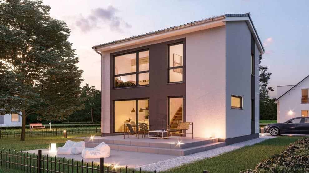 Gartenseite Haus Fehmarn Bilder/Grafiken: Roth-Massivhaus