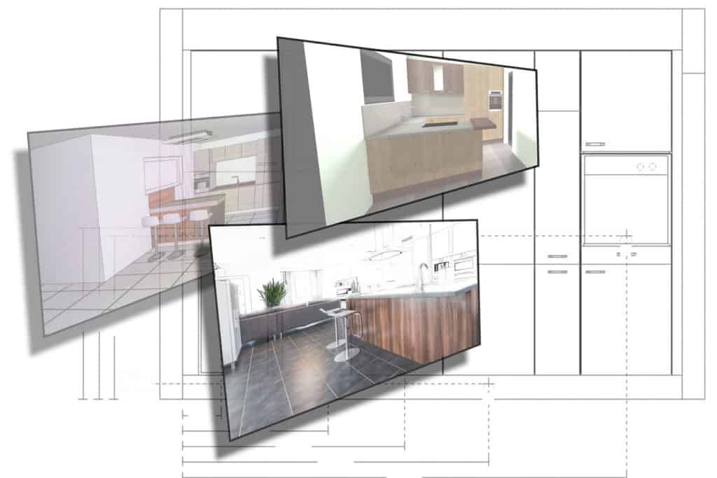Moderne Küchenplanung