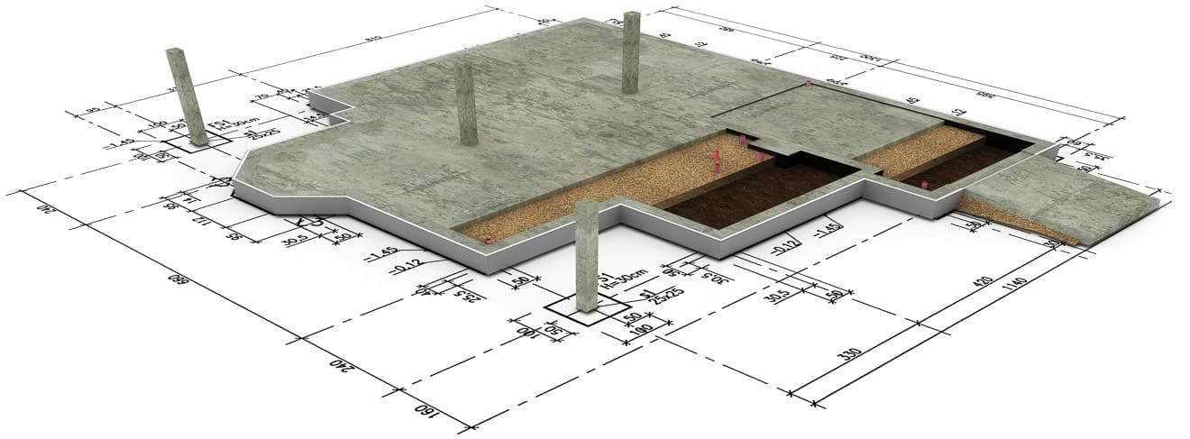 Fundament und Bodenplatte