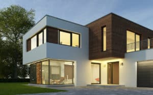 modernes Haus im Bauhausstil