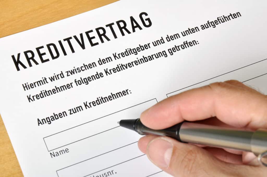 Kreditvertrag Baufinanzierung