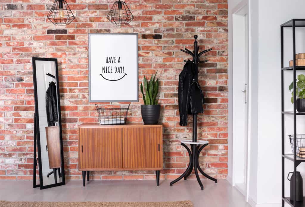 Poster mit Spruch im Flur