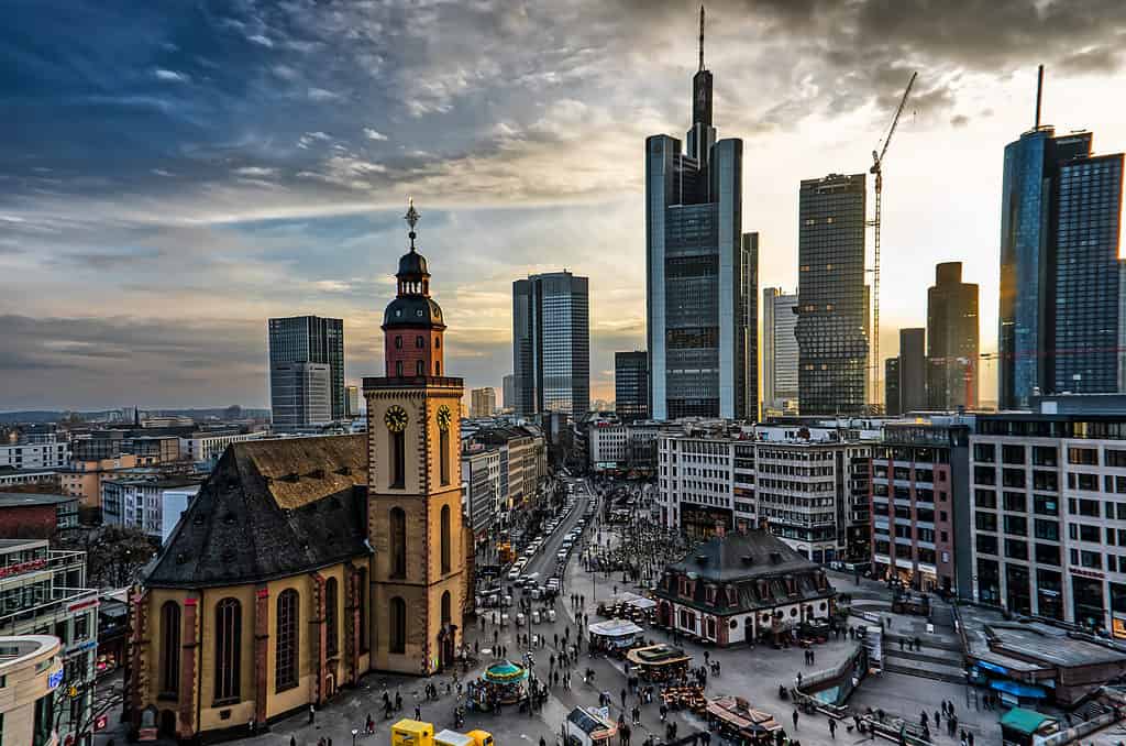 Das Bankviertel in Frankfurt/Main
