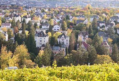 Sicht auf Wiesbaden