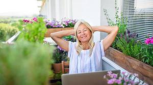 Den Frühling auf dem Balkon genießen