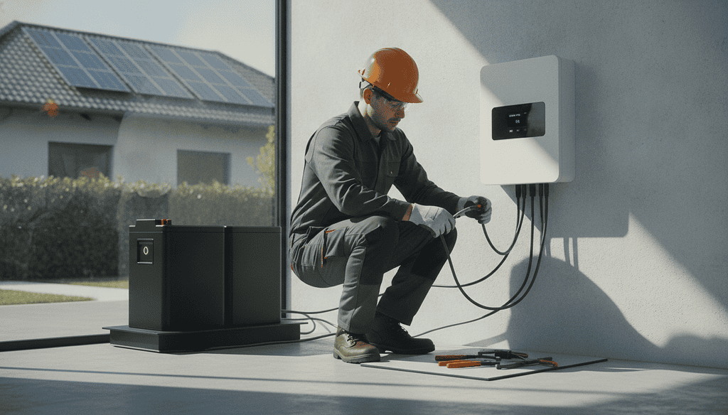 Wechselrichter Installation Photovoltaikanlage Wechselrichter Installation Photovoltaikanlage