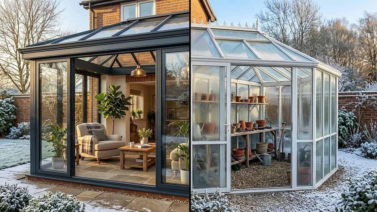 Wintergarten: Warm- vs. Kaltbau im Vergleich