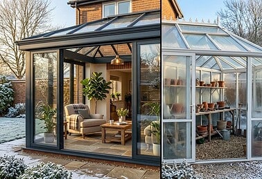 Wintergarten: Warm- vs. Kaltbau im Vergleich