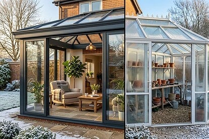 Wintergarten: Warm- vs. Kaltbau im Vergleich